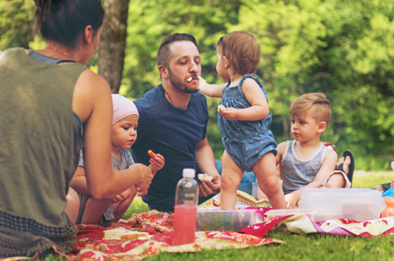 Millennial Family having a picnic